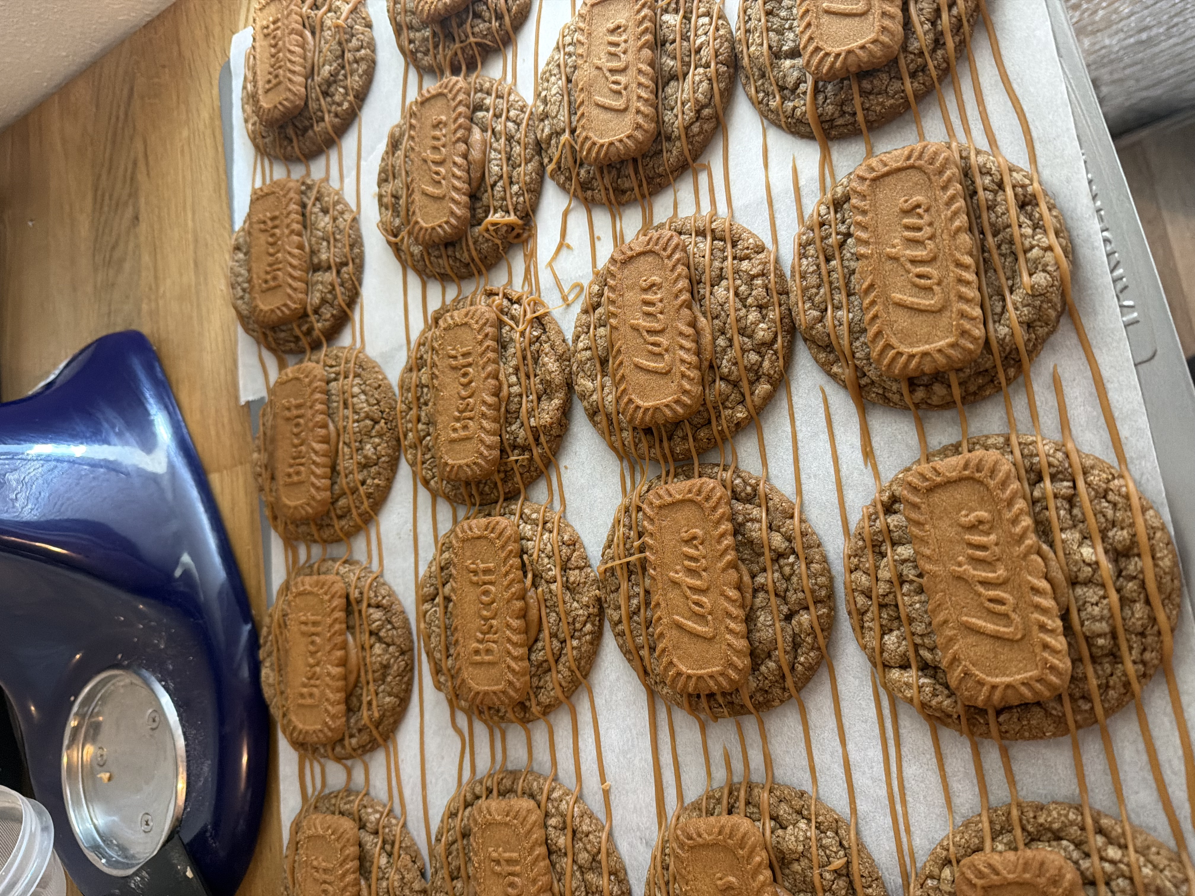 Signature caramelized stuffed cookie from Home is Cookie